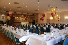 Chorley Cunliffe Hall set up with balloons